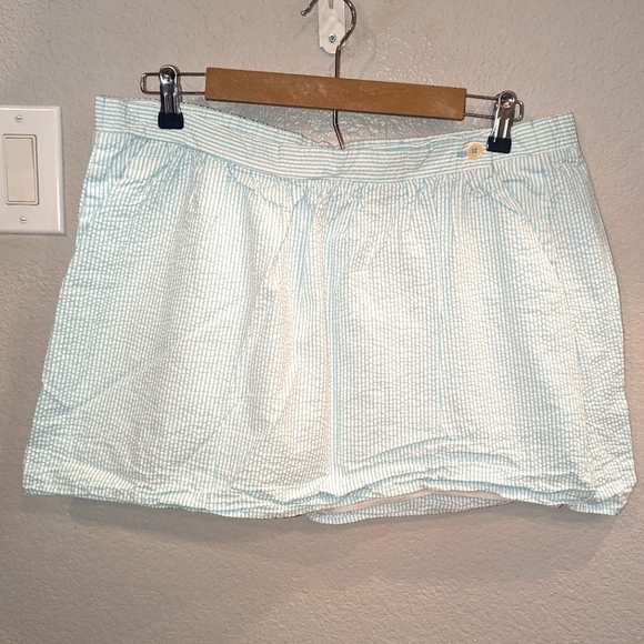 Light Blue seersucker skirt Sz 10 - Picture 1 of 6